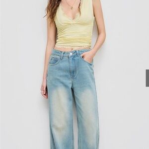 Y2K Women's Small Green Lace Cami Tank Top with Fairy Grunge and Floral Design